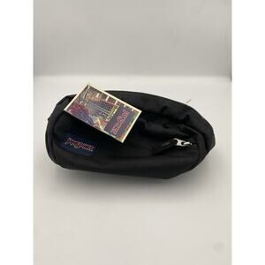 JanSport Black Polyester Hiking Waist Pack, 2 Pockets, Adjustable Size